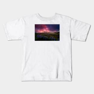 Lupins under the Midnight Sun Kids T-Shirt